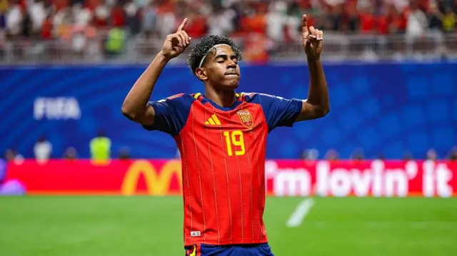 Spain's Lamine Yamal