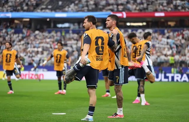 Lionel Messi and Rodrigo De Paul