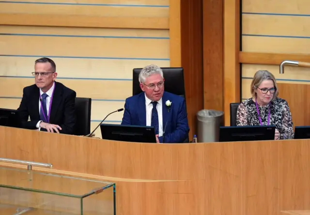Presiding Officer Kenneth Gibson