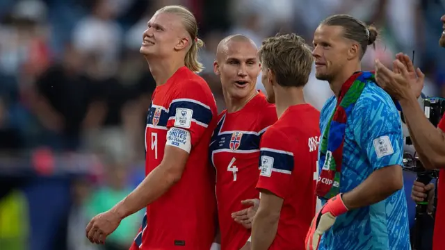 Erling Haaland and the Norway team