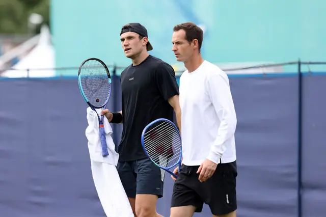 Jack Draper and Andy Murray