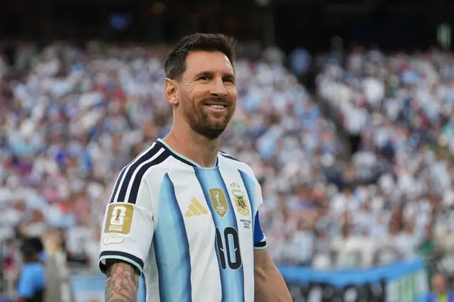 Lionel Messi of Argentina