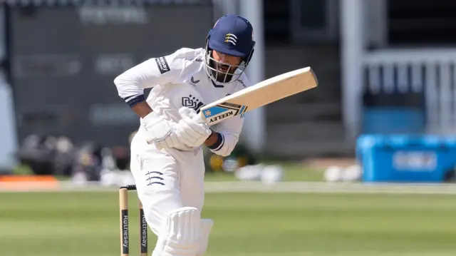 Zafar Gohar batting for Middlesex