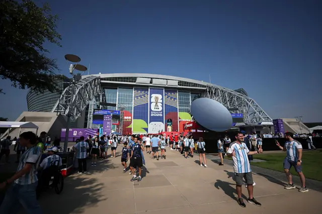 Outside view of the Dallas Stadium