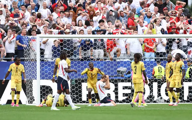 Harry Kane #9 of England reacts