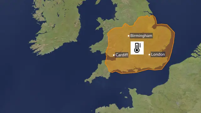Weather in the UK during the England game