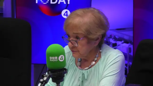 Margaret Hodge in Radio 4 studio