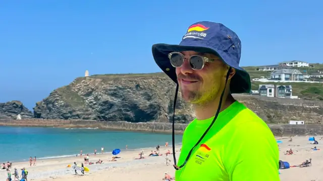 George on patrol in Cornwall today