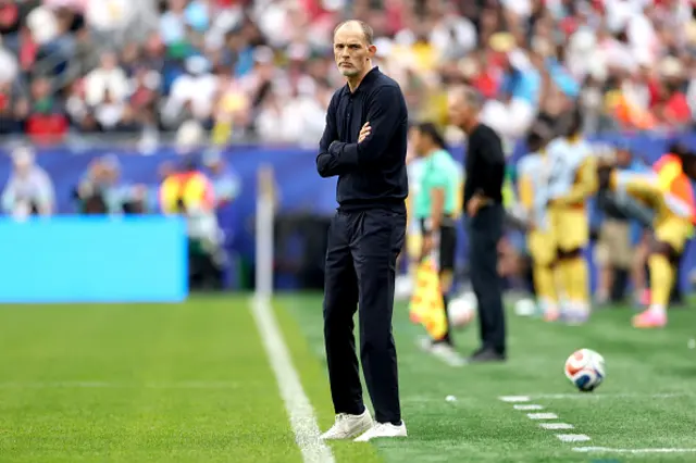 Thomas Tuchel, Manager of England, reacts