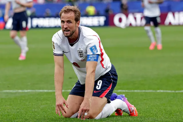 Harry Kane of England disappointed