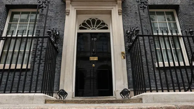 Downing Street door