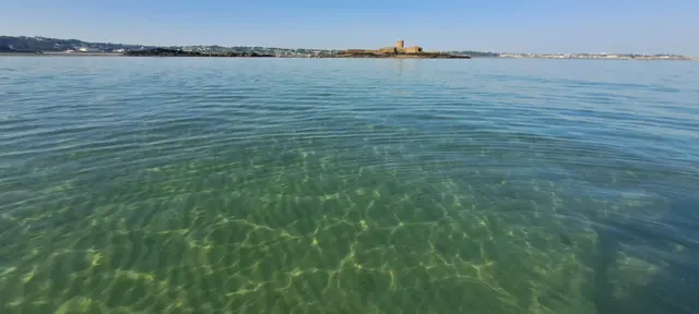 St Aubin in Jersey earlier today