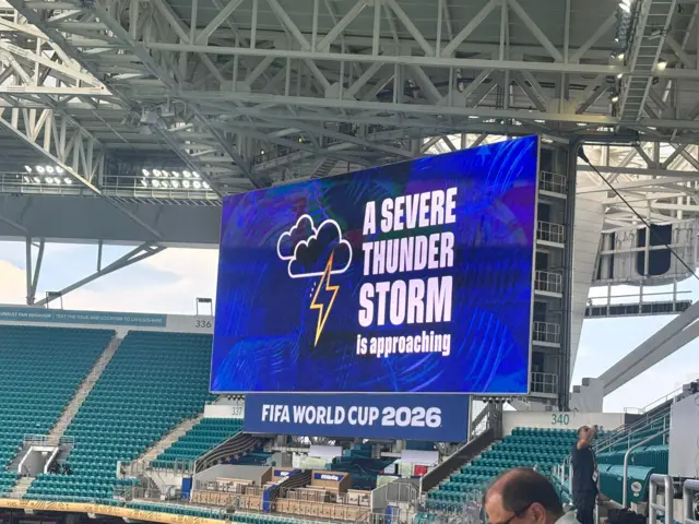 Severe warning test sign