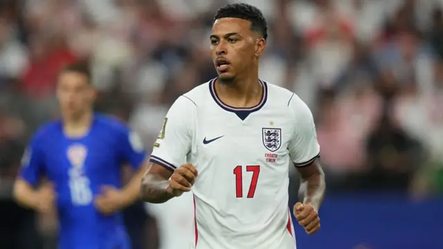 Morgan Rogers playing for England