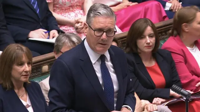 Keir Starmer in the House of Commons.