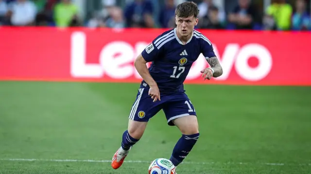 Ben Gannon-Doak in action for Scotland