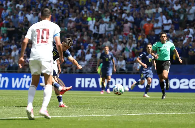 Kerim Alajbegovic of Bosnia and Herzegovina scores