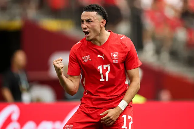 Ruben Vargas of Switzerland celebrates