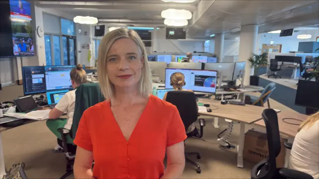 Sarah Keith-Lucas standing in weather centre