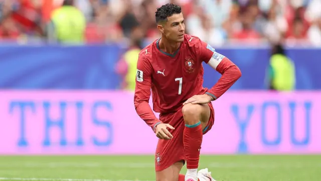 Cristiano Ronaldo in action
