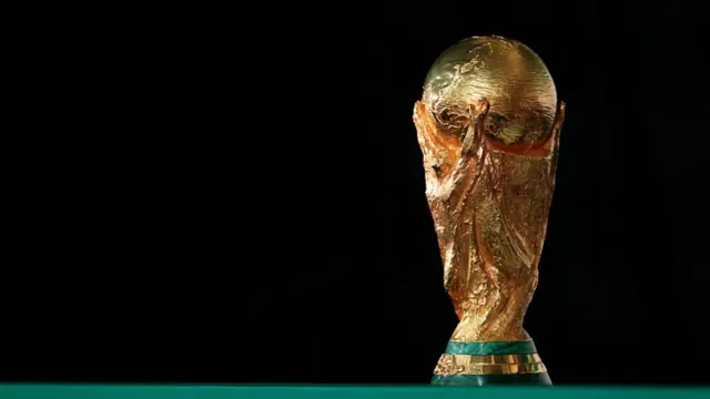 The World Cup trophy