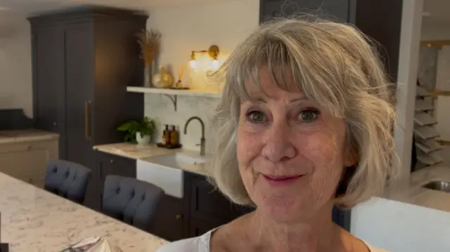 Sally Harbut in her showroom