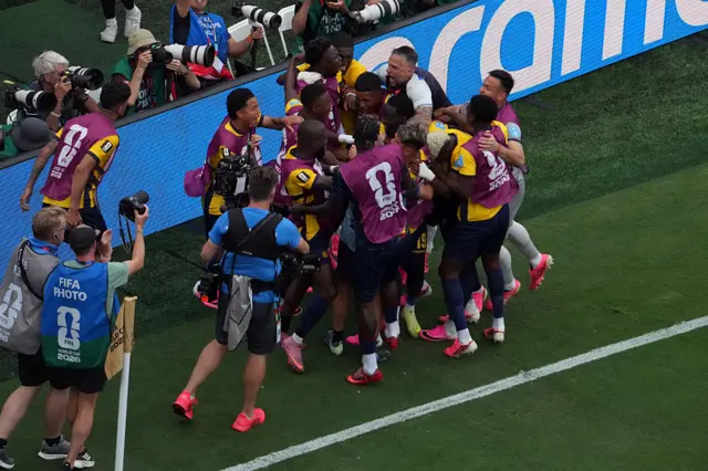 Ecuador celebrate