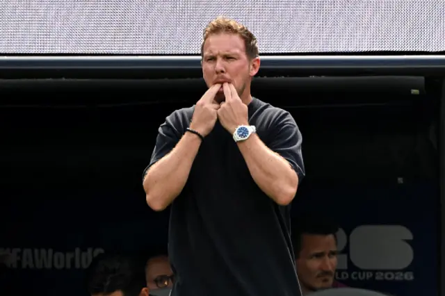 Julian Nagelsmann reacts