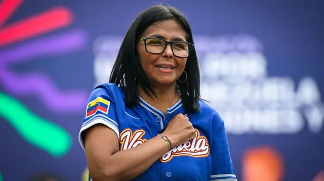 Delcy Rodriguez, pictured in April