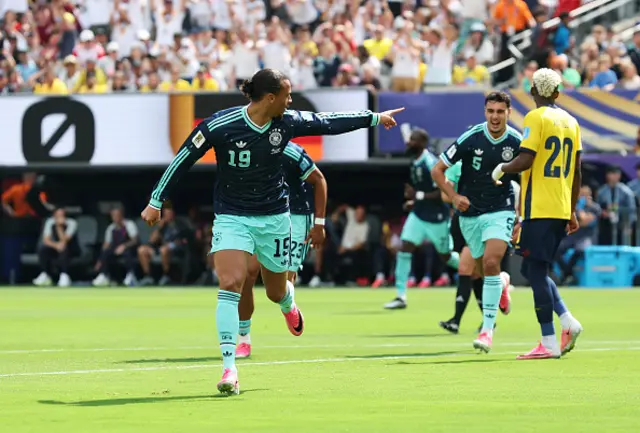 Leroy Sane #19 of Germany celebrates
