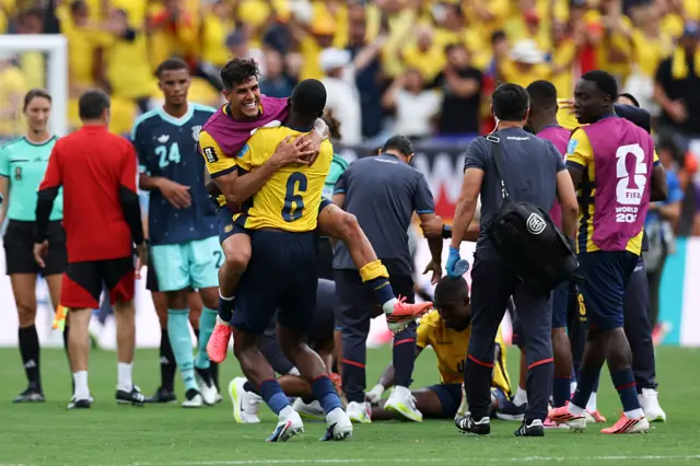 Ecuador celebrate