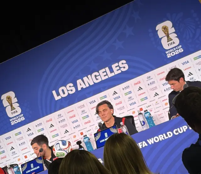Vincenzo Montella speaks at a press conference