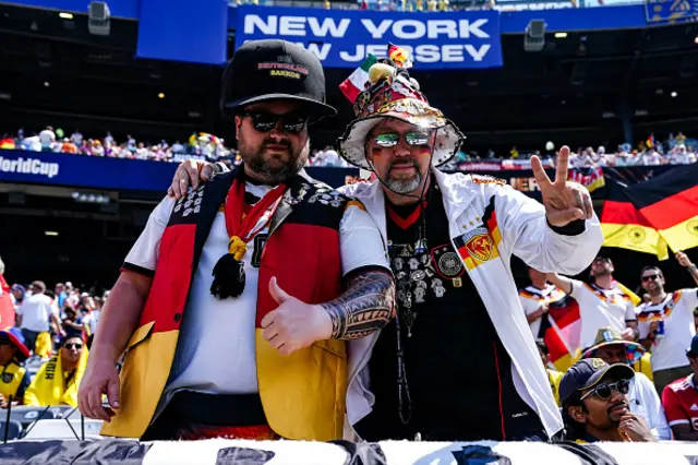 Germany fans at the game