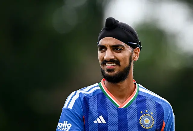 Arshdeep Singh of India during match one of the Men's T20 International series between Ireland and India