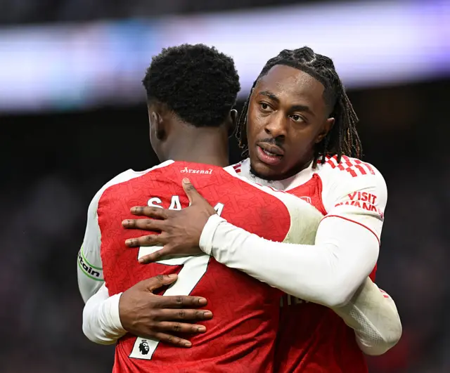 Eberechi Eze and Bukayo Saka