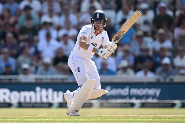 England's Jacob Bethell in action