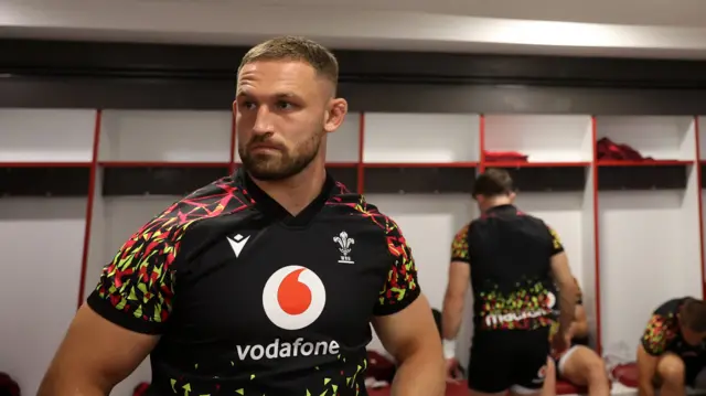 Harrison Keddie in Wales' changing room