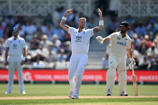 Ben Stokes frustrated at dropped catch
