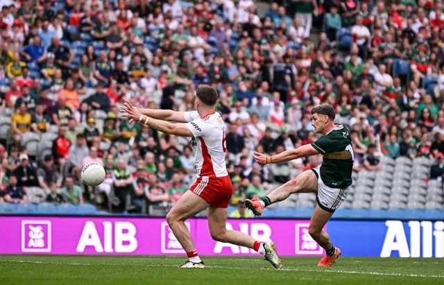 Paul Geaney shoots for goal
