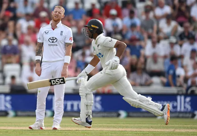 Rachin Ravindra and Ben Stokes