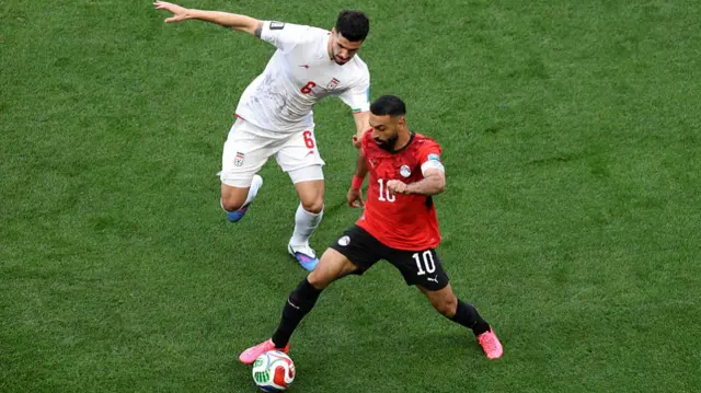 Mohamed Salah on the ball
