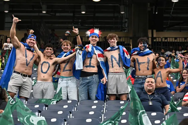 Fans of Cabo Verde during the FIFA World Cup 2026 Group H match between Cabo Verde and Saudi Arabia