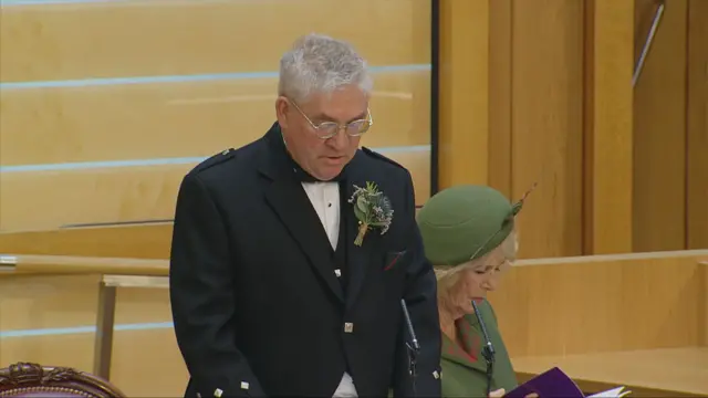 Presiding officer Kenneth Gibson