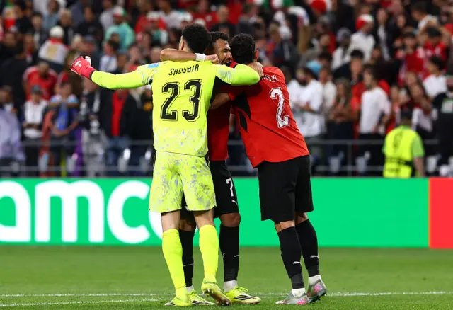 Egypt players celebrate