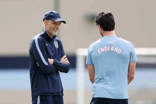 Thomas Tuchel and Declan Rice