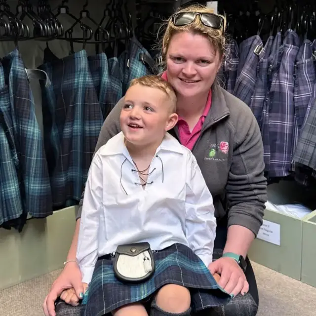 Four-year-old "local hero" Gregor Corse, from Orkney, is excited to meet the King