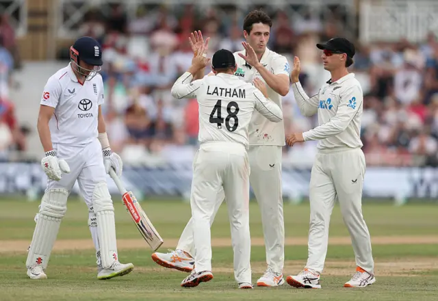 New Zealand celebrating