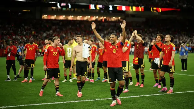 Belgium celebrate