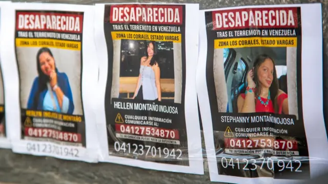 Photographs of missing at hospital in Caracas