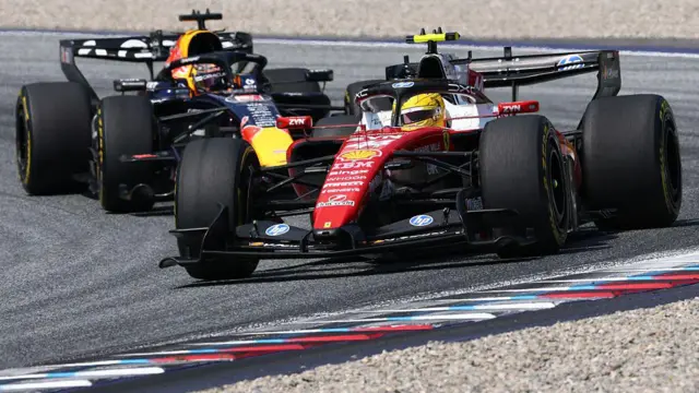 Lewis Hamilton and Max Verstappen